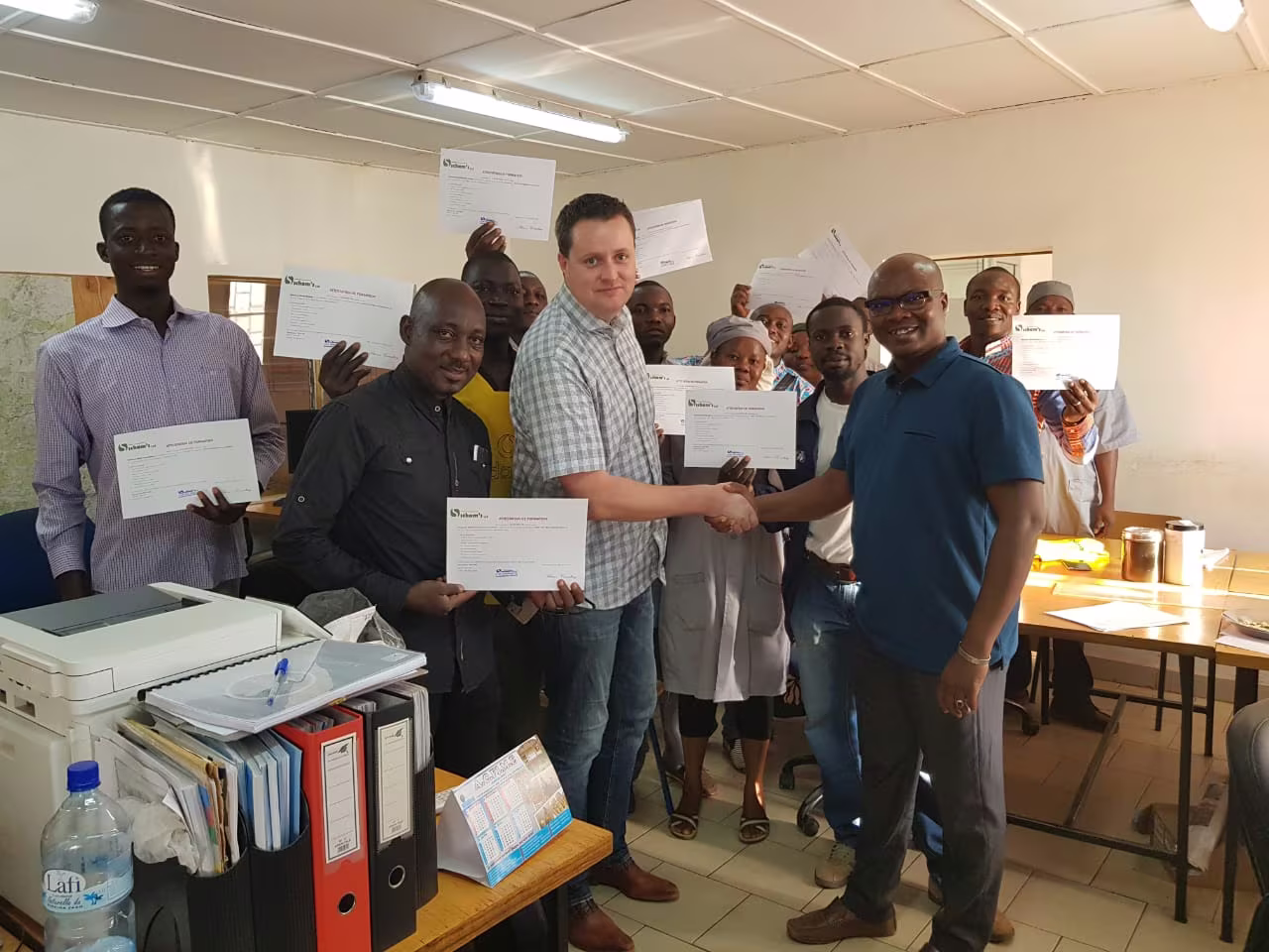 Remise des attestations à la fin d’une formation